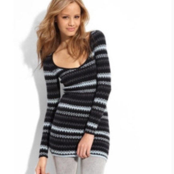 Free People Fair Isle Sweater Tunic Purple Size Small - Picture 13 of 15